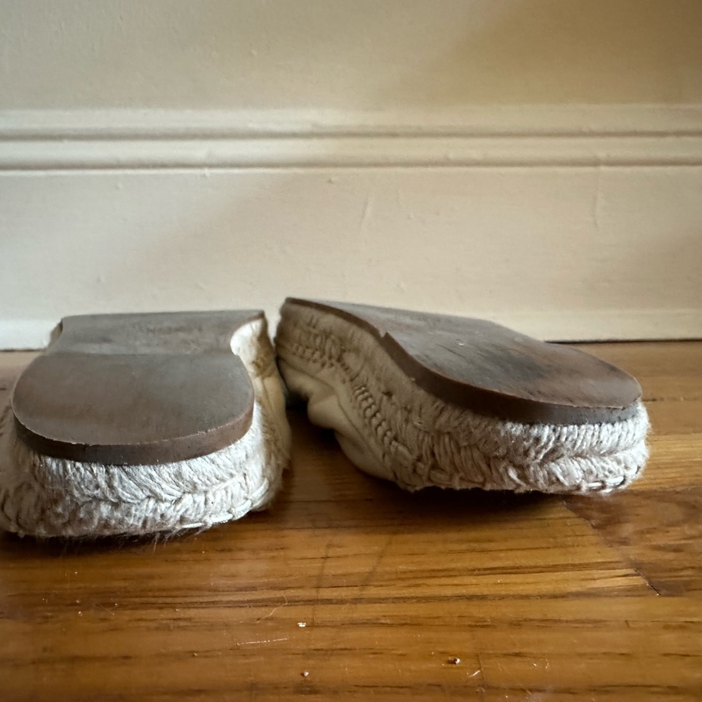 Chloe “Lucinda” White Leather Espadrilles - Picture 7 of 7